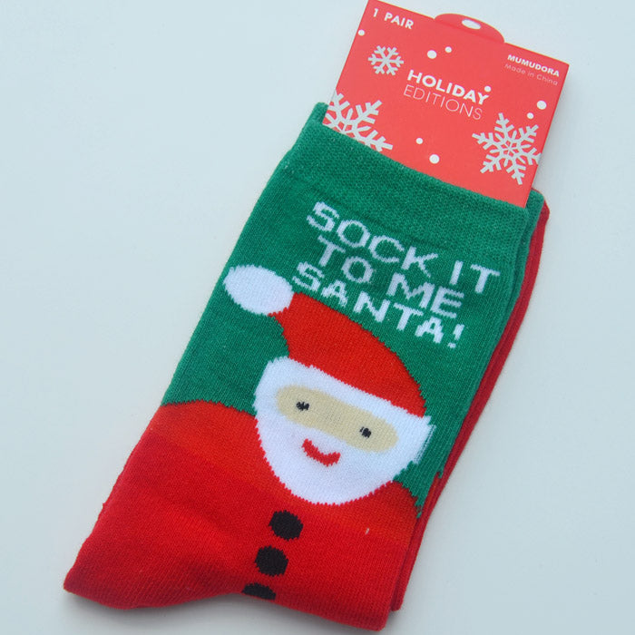New Year Santa Claus Holiday Gift Fashion Socks