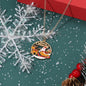 New Christmas-style Santa Claus Holiday-themed Necklace