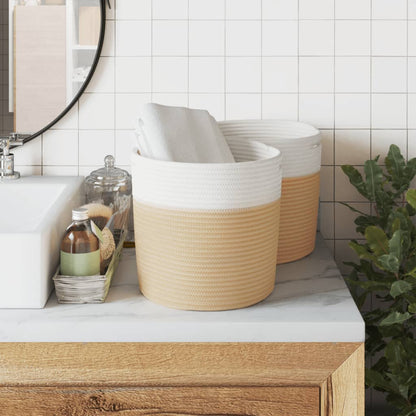 Storage Baskets 2 pcs. and Ø Cotton